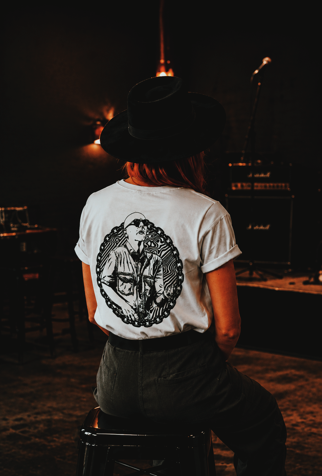Camiseta BUZARDA CLUB Indio, estampa de la espalda